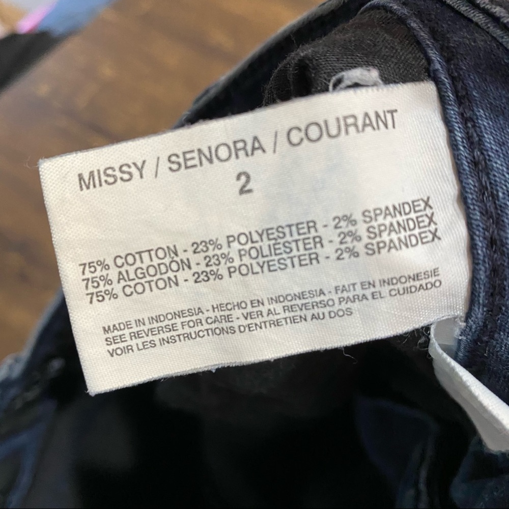 Nine West Dark Cigarette Fit Skinny Jeans Size 2 - Picture 2 of 9